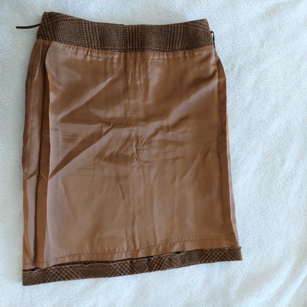 Vintage MaxMara Wool Alpaca Plaid Skirt - Picture 11 of 15